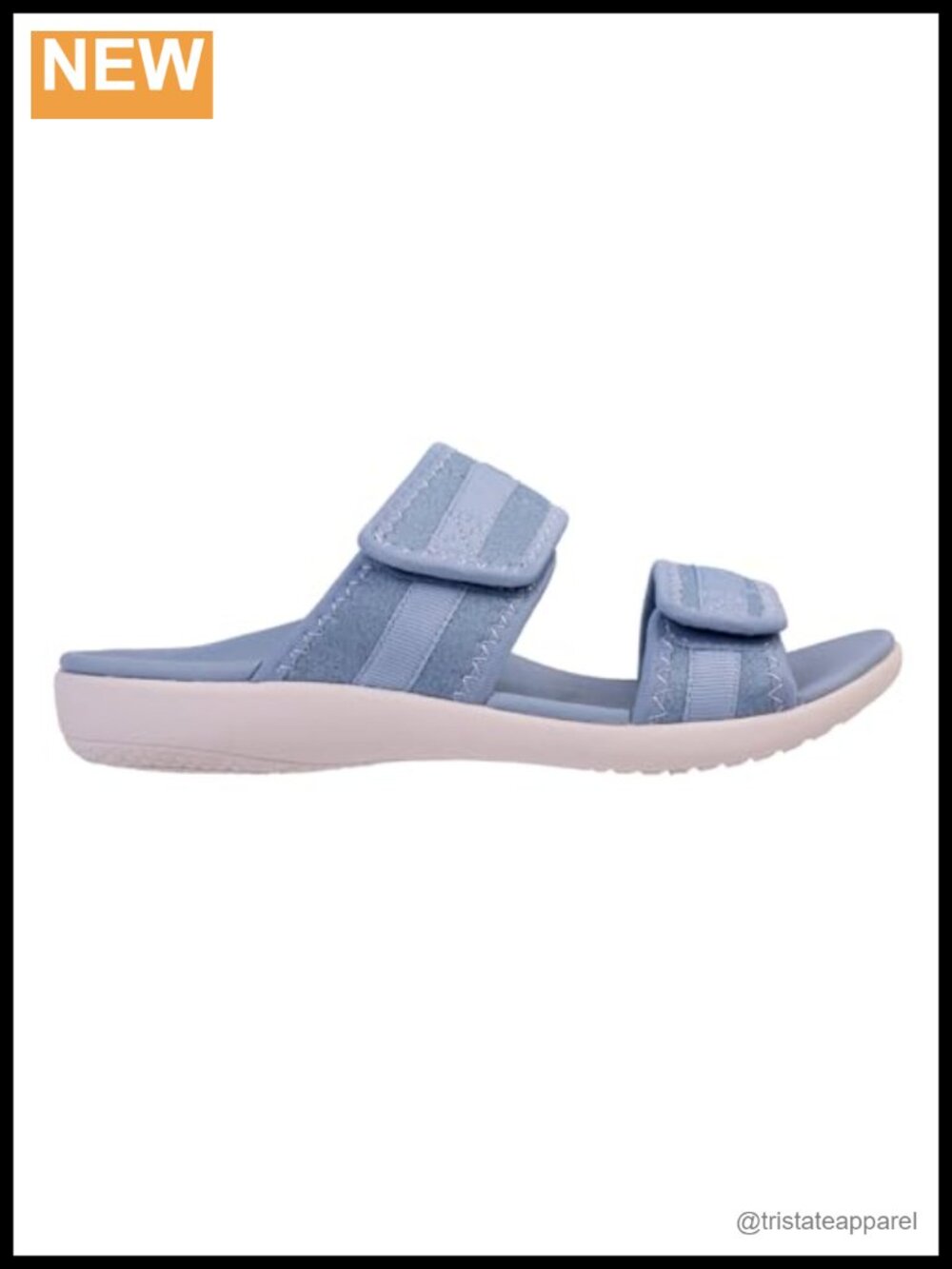 Orthotic Slide Sandal with Arch Support and Adjustable Strap